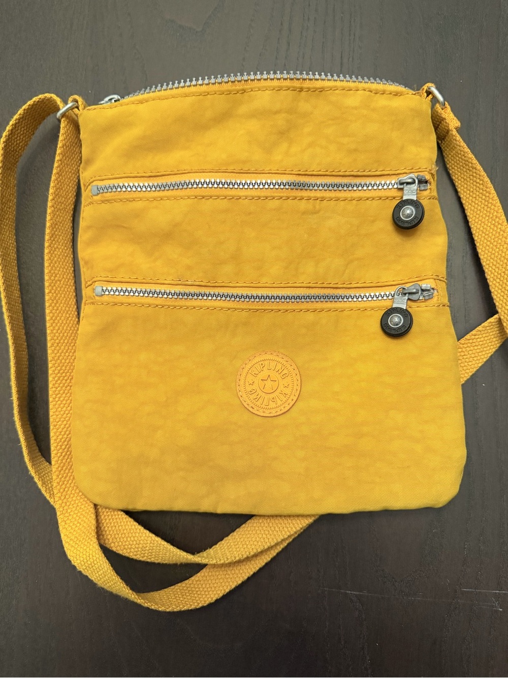 Kipling Yellow Crossbody Bag - Compact Shoulder Purse